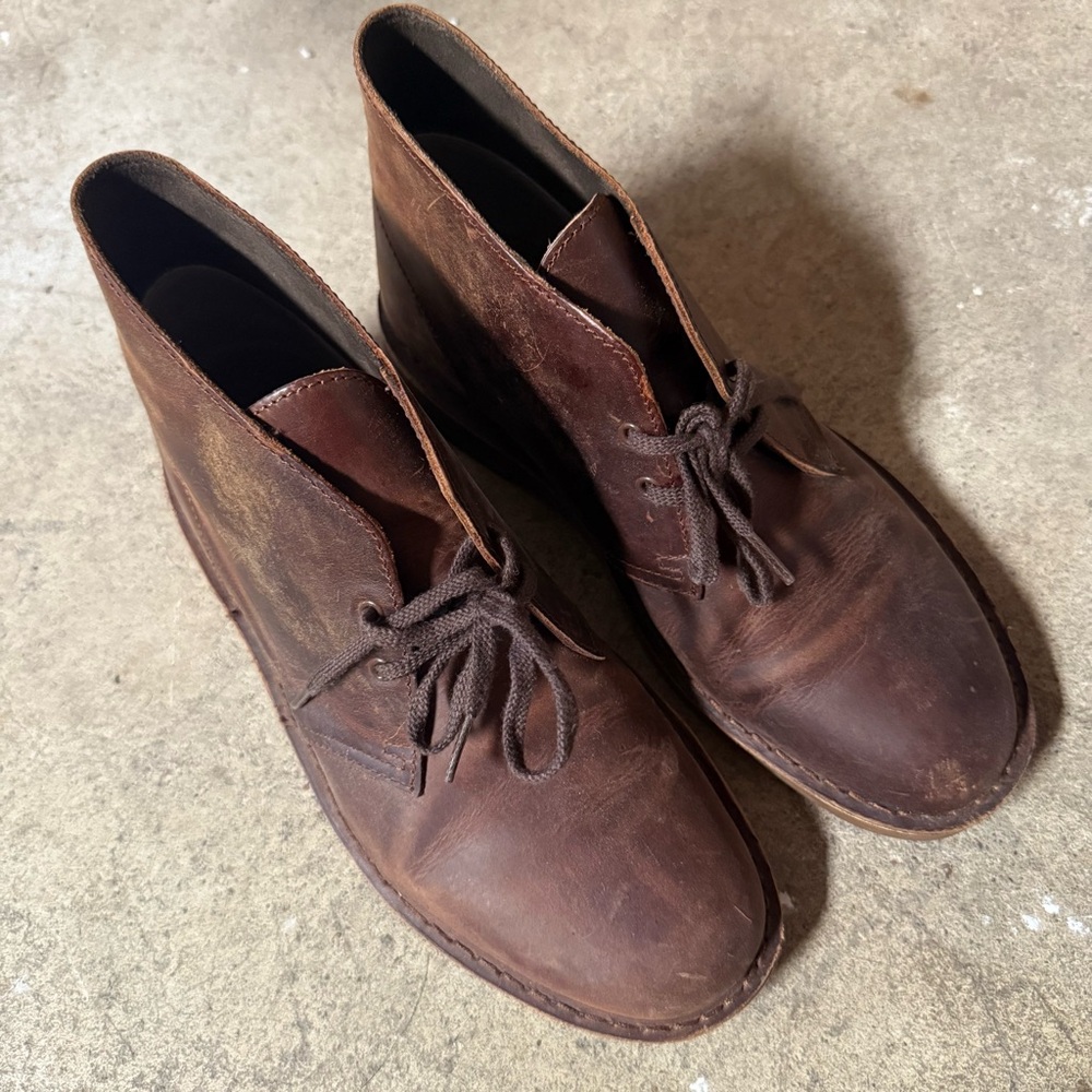 Clarks Classic Brown Chukka Boots